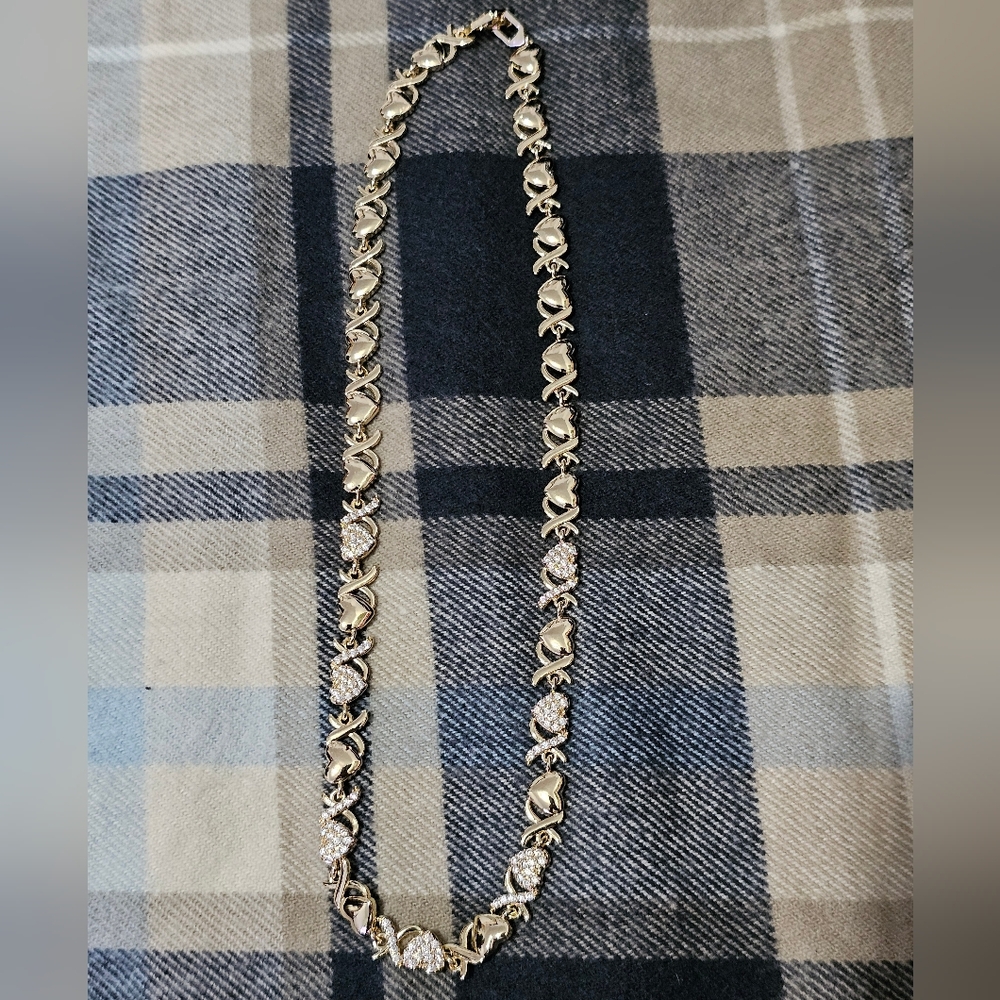 Elegant Gold and Silver Filled Women's Necklace